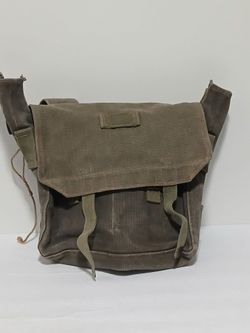 WWII British Small Pack Haversack Canvas  1937 Pattern Vintage