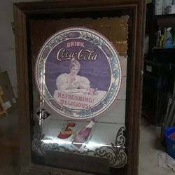 Antique  Coke Mirror 