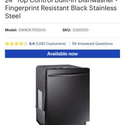 Samsung-stormWash, 3rd Rack, 24” Top Control Built-In Dishwasher