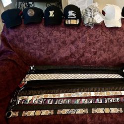 Designer Belts & Hats (LV, Prada, Gucci, Fendi,. Etc)
