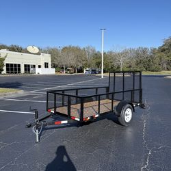 5x10 Utility Trailer – New Boards, Fresh Paint, Ready to Work