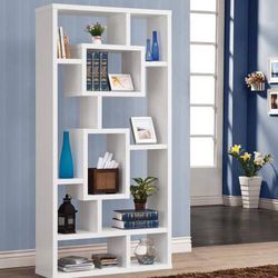 White Bookcase With 10 Shelves! Best Prices! 