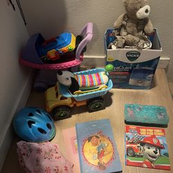 Toys, Books, Helmet, Humidifier, toddler safety harness