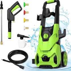 [New in box] Powerful Electric Pressure Washer, 3000PSI Max 2.6 GPM, 4 Quick Connect Nozzles
