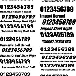 CF numbers For Boats 