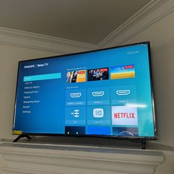 65 Inch 4K Ultra HD Smart TV with Roku by Philips