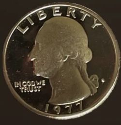 1977 S Proof USA Quarter Dollar Coin