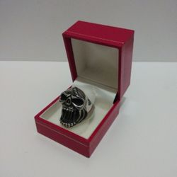 Vintage Protruding Skull Men's Ring  S9.5