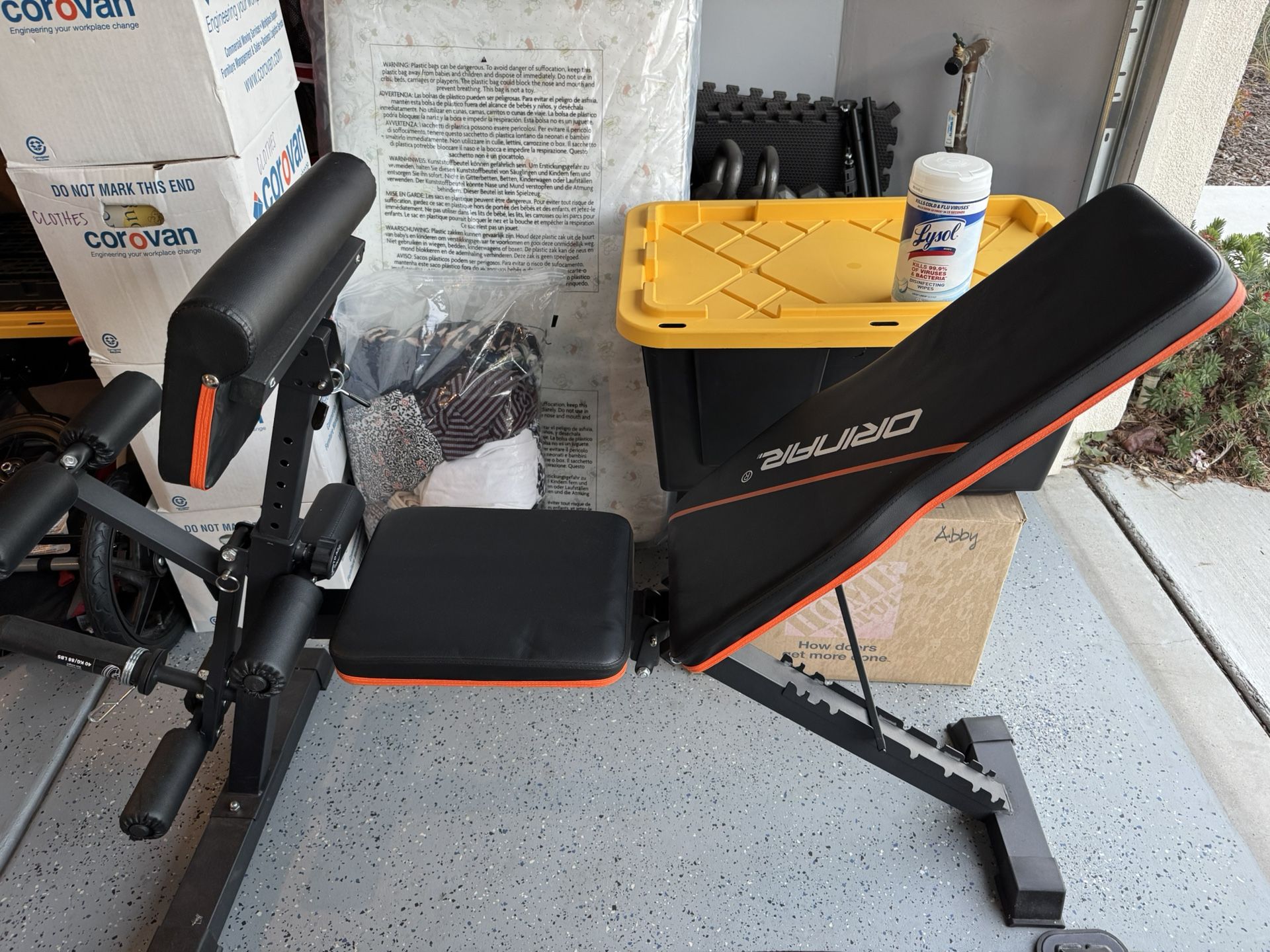 Adjustable Workout Bench.