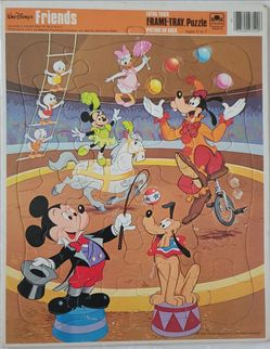 4 Vintage Walt Disney Puzzle Bundle