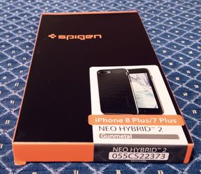 Brand New Spigen iPhone 8 Plus  / 7 Plus Neo Hybrid 2 Gunmetal Case
