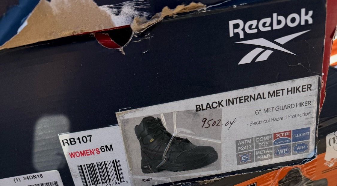 Black Redbox hiker boots