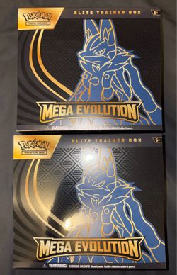 2x Mega Evolutions Lucario Elite Trainer Box