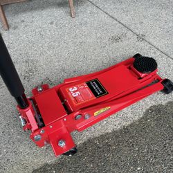  3 1/2 Ton Professional Floor Jack - Heavy Duty, Dual Pump - Low Profile Hydraulic Car Jack 