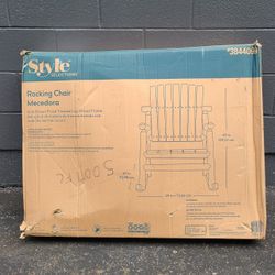 Rocking Chair Dark Brown Finish