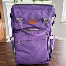Purple Diaper Bag