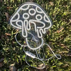 Orange And White Bright Mushroom Light