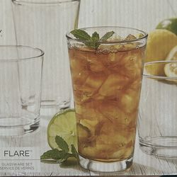 3 boxes Libby 16 piece Glassware Sets