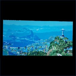  “Heart of My Brazil” || Original Oil on Raw Canvas – 6ft x 3ft