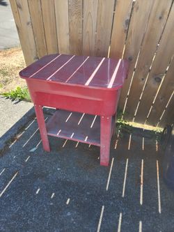 Big red parts washer