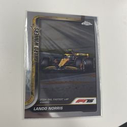Lando Norris Award Winners card Topps Chrome 2025