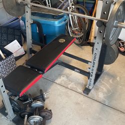 Golds olympic weight bench hotsell