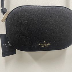 BNWT KATE SPADE BLACK SPARKLY PURSE