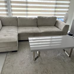 New couch and coffee table