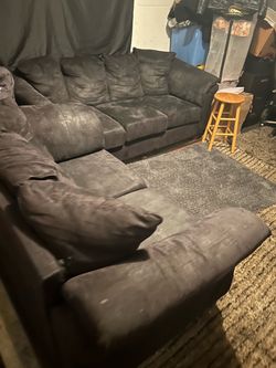 Black couches set