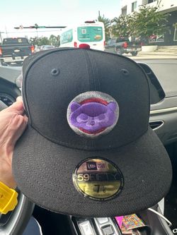 New Era 59FIFTY Fitted Baseball Cap Grimace Black/Purple/Gray Size 7 1/8