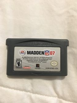 Nintendo advance madden 07