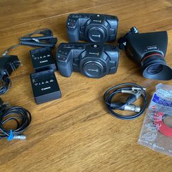 Blackmagic Pocket Cinema Camera 4K — 2 Available (Excellent Condition + Accessories)