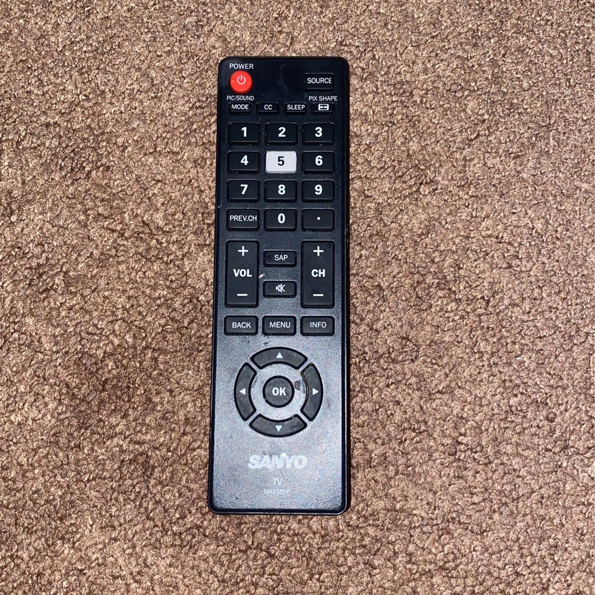 Sanyo Television Remote