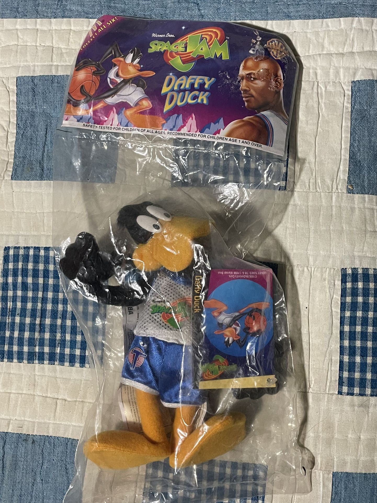 Rare Vintage 1996 Space Jam (Daffy Duck) Plush Toy