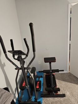 Eliptica Y Banco De Ejercicio / Elliptical and Exercise Bench