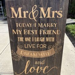 Wooden Wedding Prop