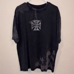 West Coast Choppers T Shirt - Bleach Cross Logo LARGE - NEW Fast & Furious