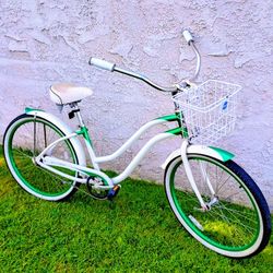 Classic Phat Seacrest 26", Beach Cruiser Bike Bicicleta Basket 