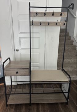 $50 OBO Coat rack hanger/shoe organizer