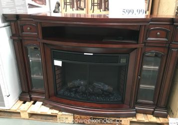 Well Universal 72" Electric Fireplace Media Mantle
