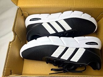 adidas Cloudfoam Flex Women’s Lace Up Mesh Walking Sneakers Black/White HQ4960
