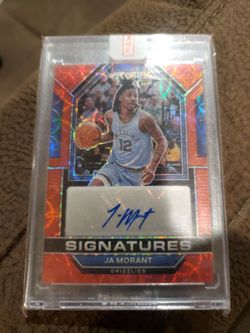 Ja Morant Panini Prizm Signatures Autograph Card