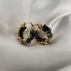 Black & Gold Earrings