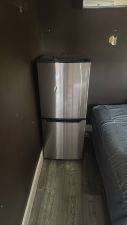 Stainless Steel Mini Fridge with Freezer