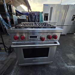 30" WOLF DUAL FUEL RANGE STAINLESS STEEL