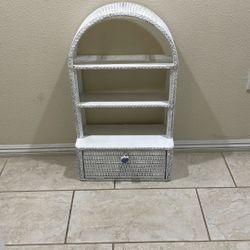 Really Nice Small Wicker Cabinet Shelf.
