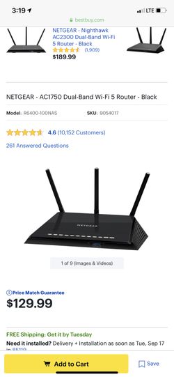 Netgear, Motorola Modem and router