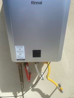 Tankless water heater flush.