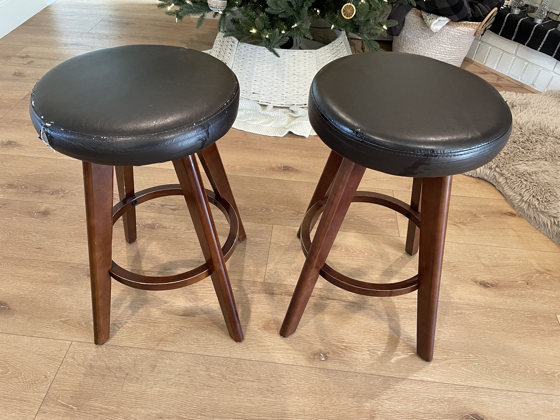 Bar Stools - Swivel - Set Of 2 - Priced To Go Today!