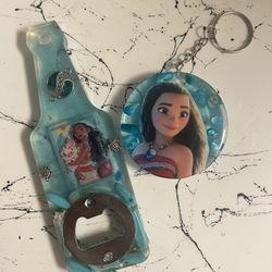 Moana Bottle Opener & Keychain Set